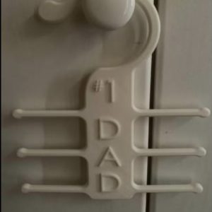 #1 Dad Tie Hanger with 6 hooks