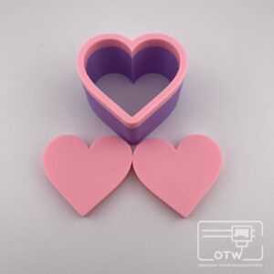 2D Heart Bath Bomb Mould