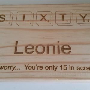 Scrabble Birthday Cutting Board