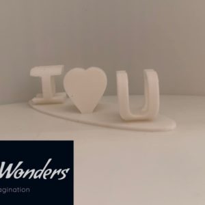 I Heart U Dad Desk Ornament