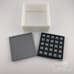 75mm Square Waffle Bath Bomb Mould