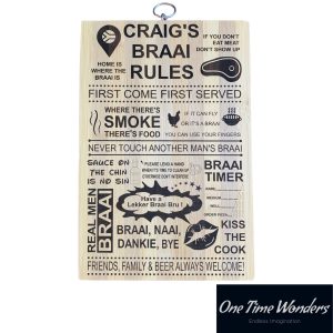 Braai Rules Cutting Board