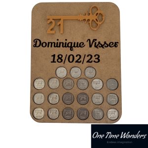 21st Birthday Plaque