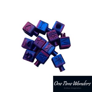 Snap Block Keyring Red/Blue