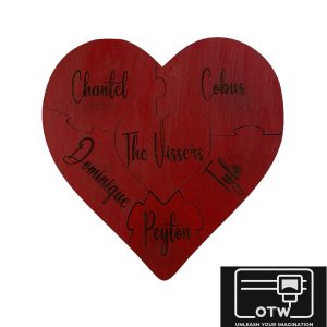 Family of 5 Heart Puzzle