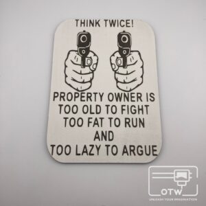 Think Twice Wall Sign