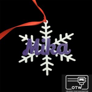 Custom Christmas Snowflake Ornament