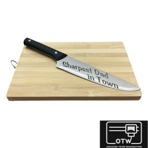 Custom Chefs Knife & Cutting Board Combo