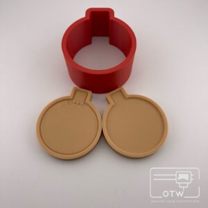 2D Christmas Bauble Bath Bomb Mould