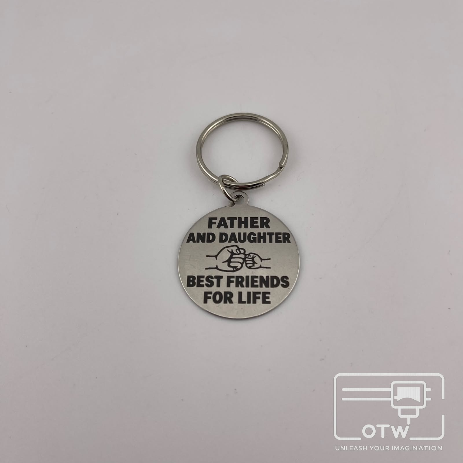 Personalised Father & Daughter Best Friends Keyring